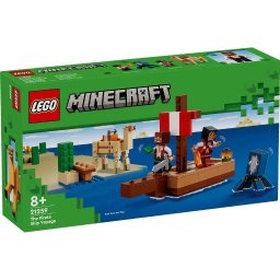 LEGO Minecraft Calatorie pe corabia de pirati 21259, set 8+