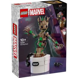 LEGO Marvel Groot Dansator 76297, figurina interactiva construibila