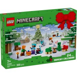 LEGO Minecraft Calendar de Advent 2025 cu 24 surprize, set 21280