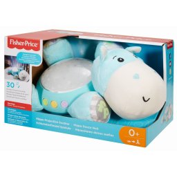 Proiector hipopotam Fisher-Price cu lumini stelute si muzica pentru bebelusi