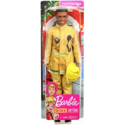Papusa Ken Pompier Barbie Cariere cu accesorii pentru joc de rol