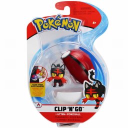 Figurina Pokemon Litten cu bila Poke Clip'N'Go pentru copii 4+