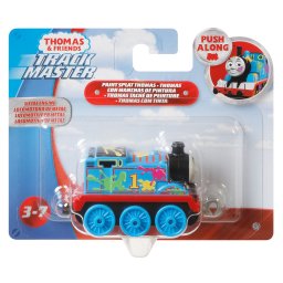 Locomotiva Thomas Push Along cu pete colorate, metal, 3+ ani