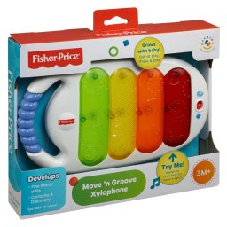 Xilofon muzical Fisher-Price cu lumini, jucarie interactiva 3 luni+