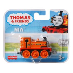 Locomotiva Thomas & Friends Nia Push Along din metal, pentru copii 3+