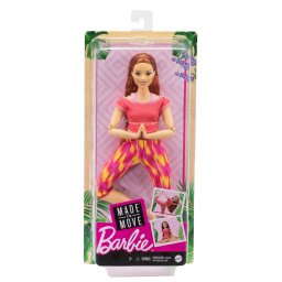 Papusa Barbie Made to Move roscata cu 22 articulatii, Mattel