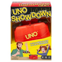 Joc de carti UNO Showdown Mattel, set interactiv pentru familie, 7+ ani