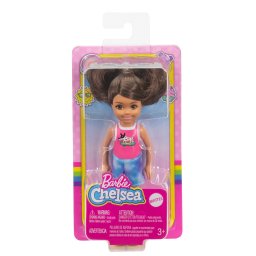 Papusa Barbie Chelsea satena cu codita si tinuta colorata Mattel