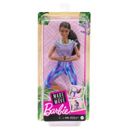 Papusa Barbie Made to Move bruneta cu 22 de articulatii