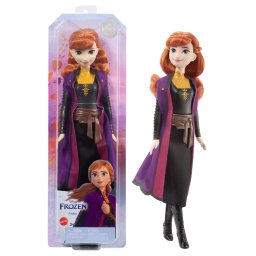 Papusa Disney Frozen Anna articulata, cu par moale si tinuta din film