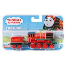 Locomotiva Thomas & Friends Yong Bao din metal cu vagon push along