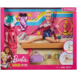 Papusa Barbie Gimnasta cu accesorii si set de antrenament