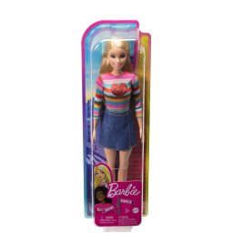 Papusa Barbie Malibu Mattel, tinuta casual multicolora, 3+ ani
