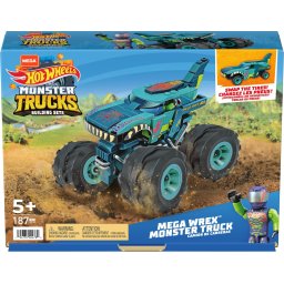 Set de constructie Hot Wheels Monster Truck Mega Wrex, 187 piese