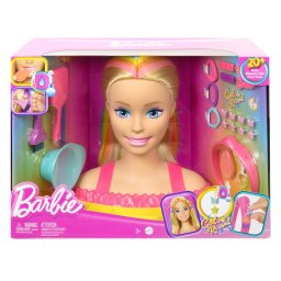 Cap de coafat Barbie Color Reveal Deluxe cu 22 accesorii