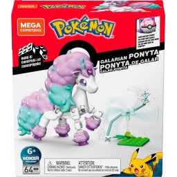 Set de constructie Mega Construx Pokemon Galarian Ponyta, 64 piese