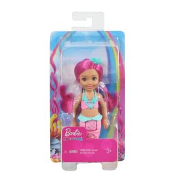Papusa Barbie Dreamtopia Chelsea Sirena Roz pentru copii 3+