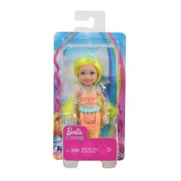 Papusa Barbie Dreamtopia Chelsea Sirena Galbena pentru copii 3+