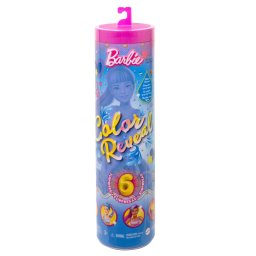 Papusa Barbie Color Reveal cu 6 surprize si accesorii
