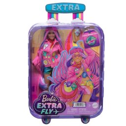 Papusa Barbie Extra Fly pentru festival, cu 15 accesorii si tinuta colorata