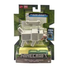 Figurina Minecraft Hostile Wolf 8 cm articulata cu piesa Build A Portal