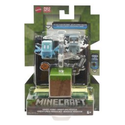 Figurina Minecraft Magio Mobs articulata cu accesorii, 8 cm