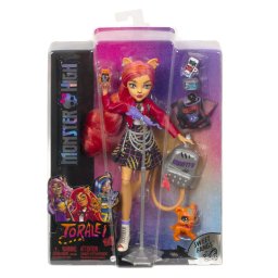 Papusa Monster High Toralei Stripe cu accesorii si figurina Sweet Fangs