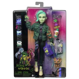 Papusa Monster High Deuce Gorgon cu animalut Perseus si accesorii