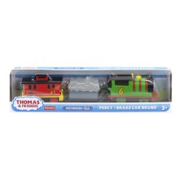 Locomotiva motorizata Percy cu Bruno si 2 vagoane Thomas & Friends