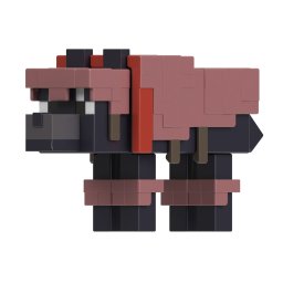 Figurina Minecraft Tamed Wolf 8 cm articulata, cu piesa Build A Portal
