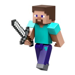 Figurina Minecraft Steve 8 cm articulata cu piesa Build A Portal