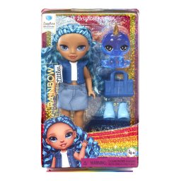 Papusa Rainbow High Littles Sapphire Bradshaw cu accesorii si animal magic