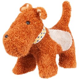 Jucarie de plus catel Schnauzer 21 cm, moale si prietenoasa