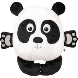Perna de plus panda rotunda 28 cm, moale si hipoalergenica