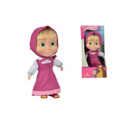 Papusa Masha cu corp moale si par, 23 cm, multicolor, 3 ani+