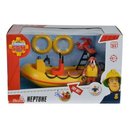 Barca Fireman Sam Neptun cu figurina si efecte sonore, 3+ ani
