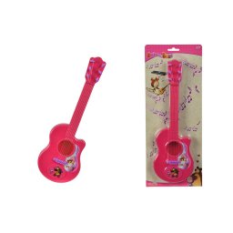 Chitara pentru copii Masha, roz, 41 cm, jucarie muzicala 3+ ani