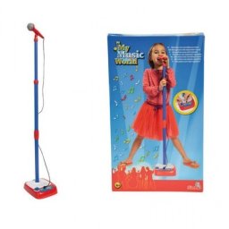 Microfon reglabil cu stativ Simba pentru copii, 80-120 cm