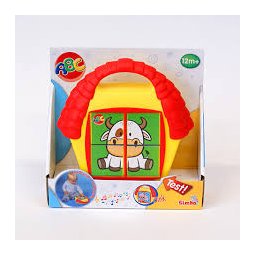 Puzzle educativ Casuta cu animale pentru copii 1+ ani, 19 cm