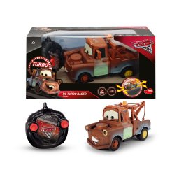 Masinuta telecomandata Cars 3 Mater Turbo Racer, 2,4 GHz, 17 cm