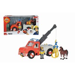 Set Pompierul Sam Phoenix cu figurina, camion de salvare si calut