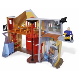 Sediul central Pompierul Sam cu figurina, lumini, sunete si accesorii