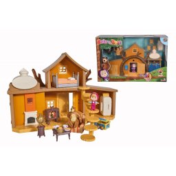 Casuta Ursului Masha cu 2 etaje, figurine si functii interactive