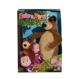Set Masha si Ursul cu papusa Masha si urs de plus 25 cm Simba
