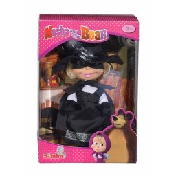Papusa Masha Star de Cinema cu costum Zorro, 16 cm, 3+ ani