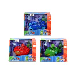 Masinuta PJ Masks Mission Racer Owlette cu lumini, sunete si figurina