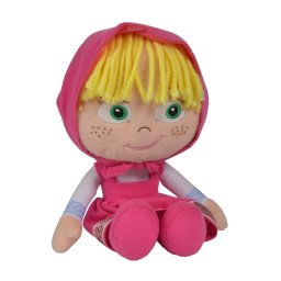 Papusa textila Masha 25 cm, jucarie moale pentru copii 3+