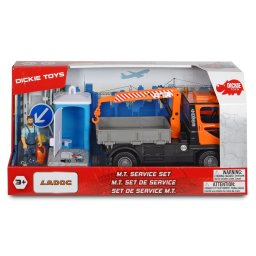 Automacara de constructii cu sunete, accesorii si figurina, 21,5 cm