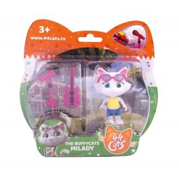 Figurina 44 Cats Milady cu microfon si chitara bass, 7,7 cm