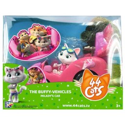 Figurina 44 Cats Mi Lady cu masinuta roz, set de joaca Simba